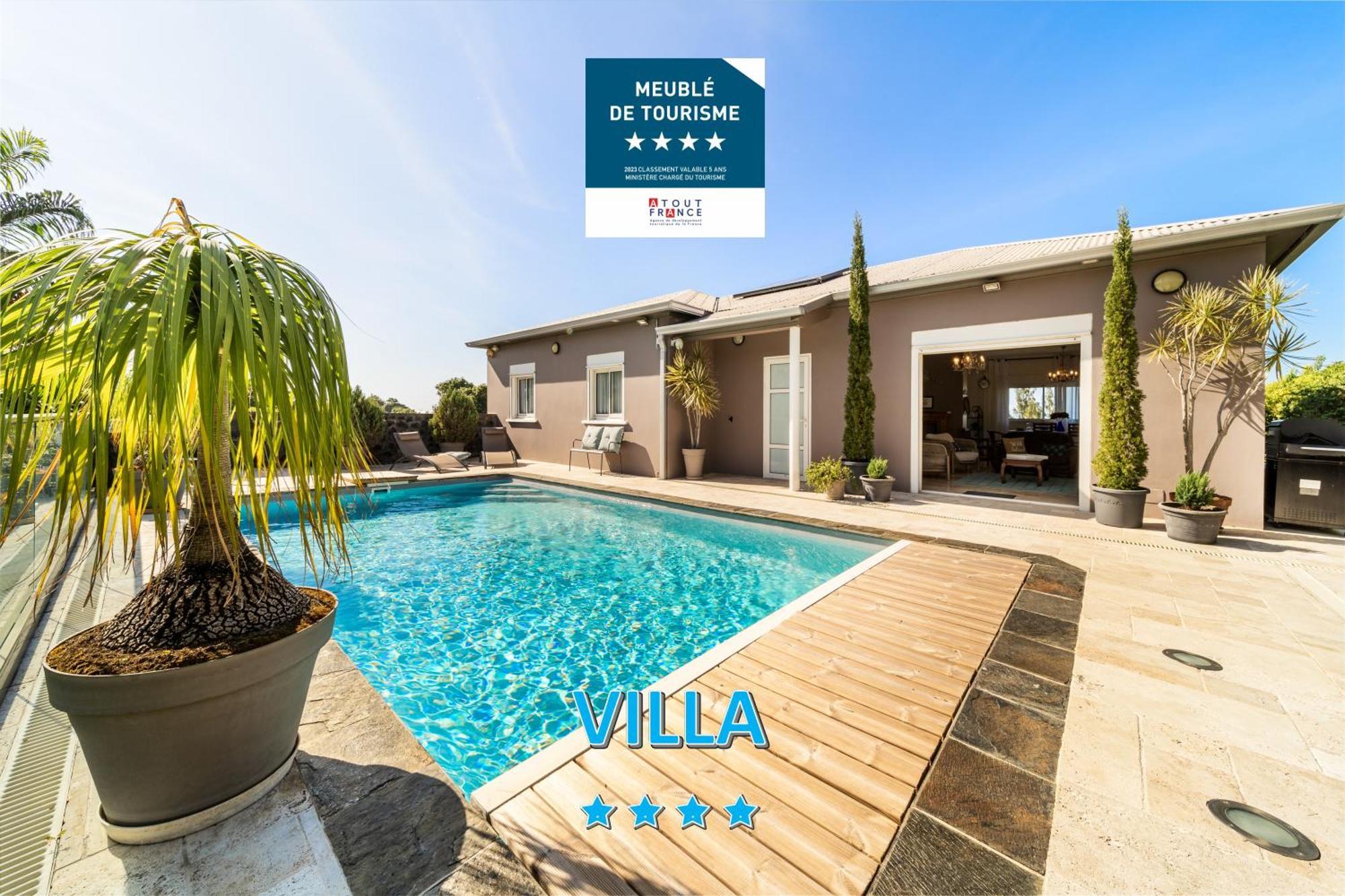 Villa Avec Piscine Vue Mer Et Montagne, En Pleine Nature Сен-Жозеф Екстер'єр фото