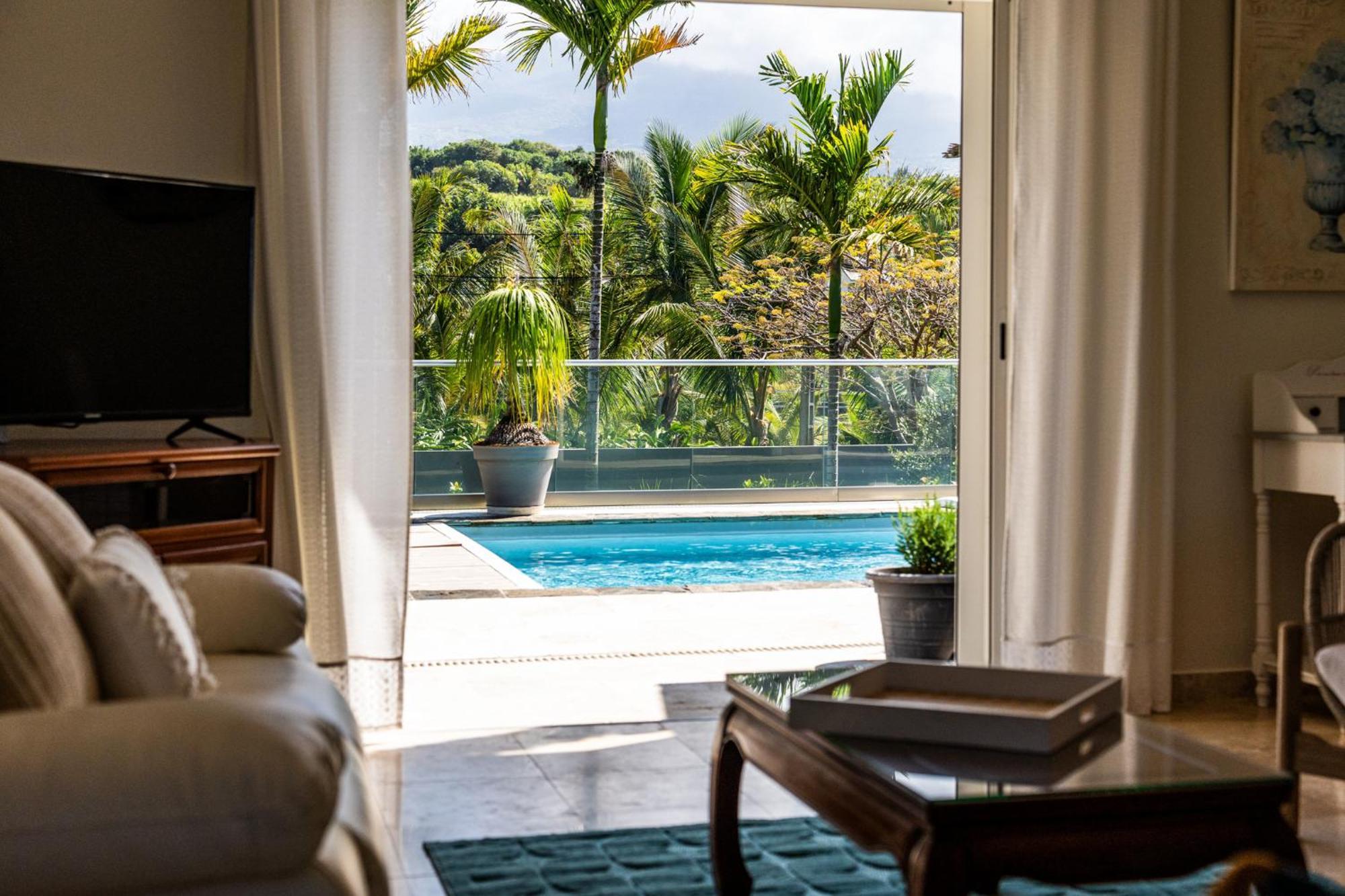 Villa Avec Piscine Vue Mer Et Montagne, En Pleine Nature Сен-Жозеф Екстер'єр фото