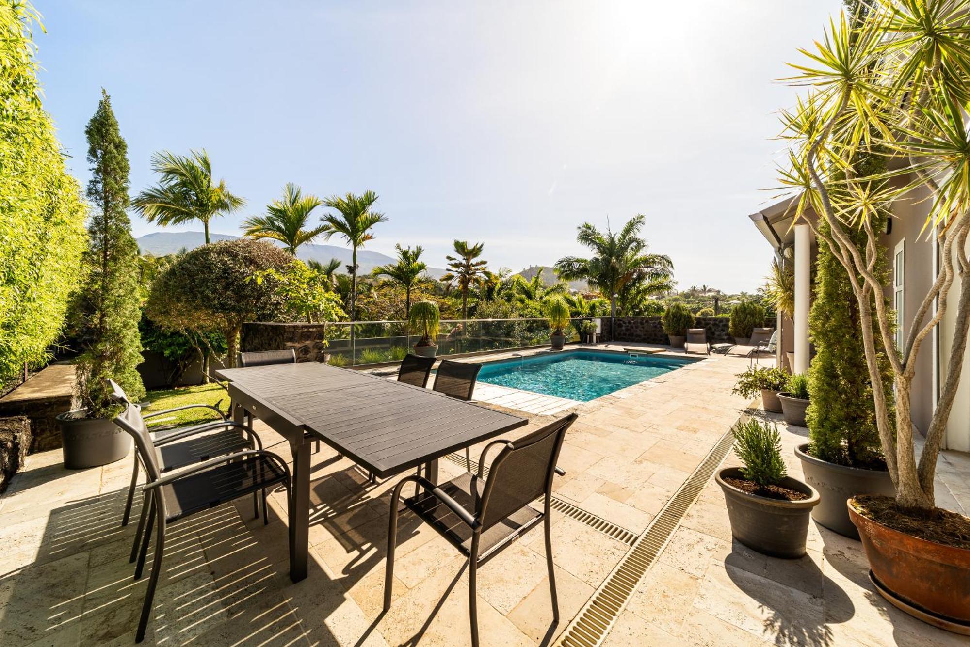 Villa Avec Piscine Vue Mer Et Montagne, En Pleine Nature Сен-Жозеф Екстер'єр фото
